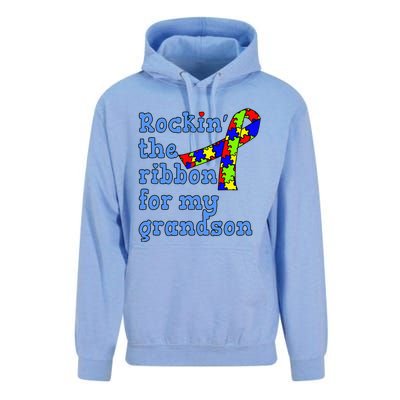 Autistic Grandson For Grandparents Unisex Surf Hoodie