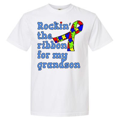 Autistic Grandson For Grandparents Garment-Dyed Heavyweight T-Shirt