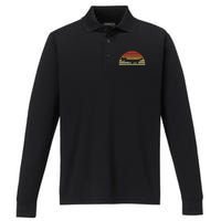 Alligator Gar Fishing Graphic Freshwater Fish Performance Long Sleeve Polo