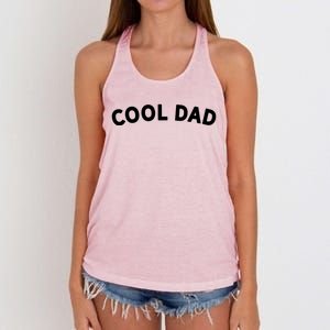 Awesome Gift For The Coolest Dad Fathers Day Family Cool Dad Gift Women's Knotted Racerback Tank