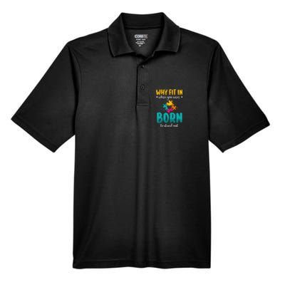 Autism Gifts For Adults Autistic Asperger Syndrom Autist Asd Men's Origin Performance Pique Polo