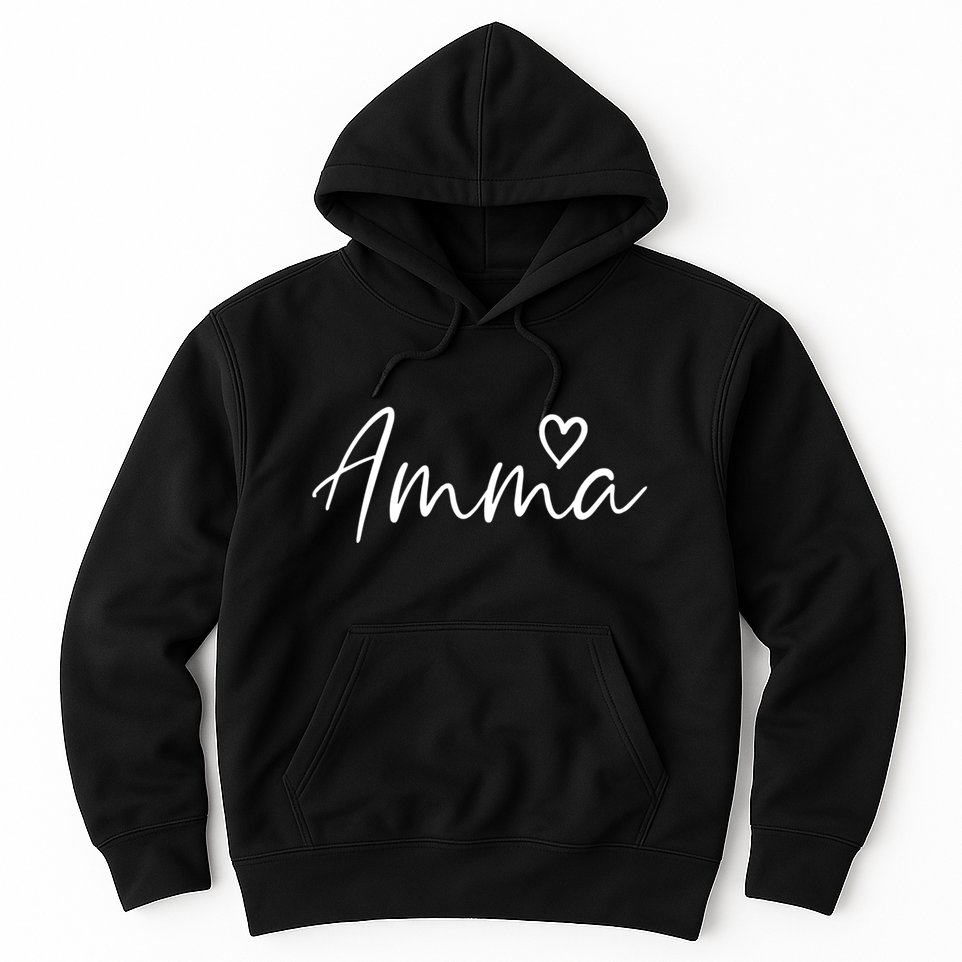 Amma Gifts For Women Grandma Heart MotherS Day Amma Hoodie