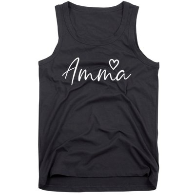 Amma Gifts For Women Grandma Heart MotherS Day Amma Tank Top