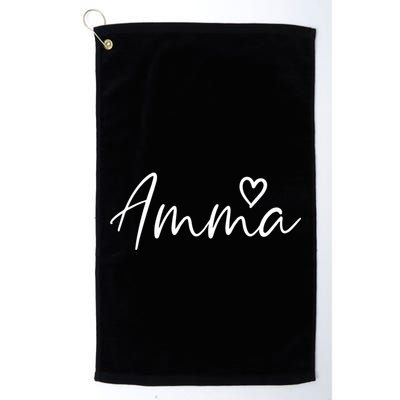 Amma Gifts For Women Grandma Heart MotherS Day Amma Golf Towel