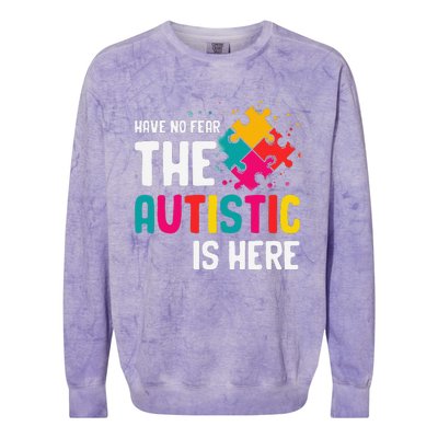 Autism Gifts For Adults Syndrom Autist Asd Autistic Asperger Colorblast Crewneck Sweatshirt