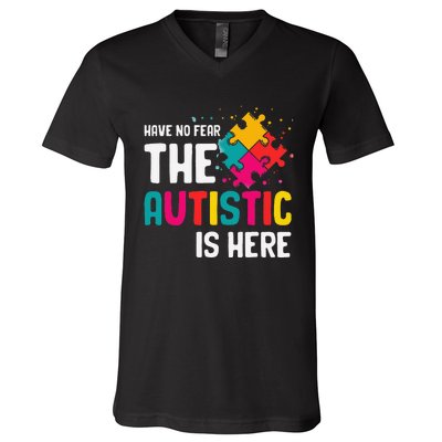 Autism Gifts For Adults Syndrom Autist Asd Autistic Asperger V-Neck T-Shirt