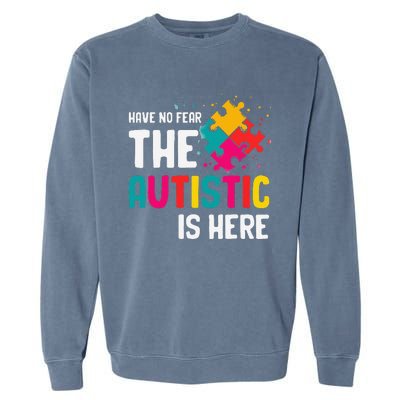 Autism Gifts For Adults Syndrom Autist Asd Autistic Asperger Garment-Dyed Sweatshirt