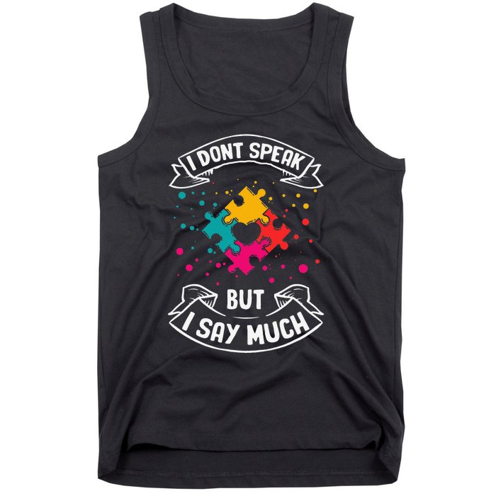 Autism Gifts For Adults Syndrom Autist Asd Autistic Asperger Tank Top