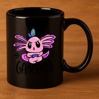 Axolotl Gamesolotl Funny Gamer Video Games 11oz C Handle Ceramic Mug