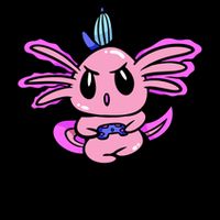 Axolotl Gamesolotl Funny Gamer Video Games Flatbill Hat