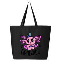 Axolotl Gamesolotl Funny Gamer Video Games 25L Jumbo Tote