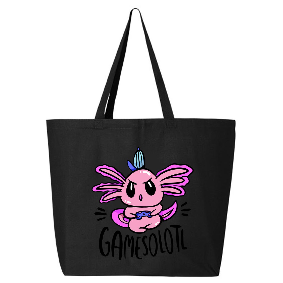 Axolotl Gamesolotl Funny Gamer Video Games 25L Jumbo Tote