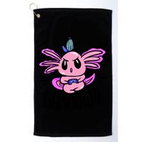 Axolotl Gamesolotl Funny Gamer Video Games Golf Towel