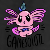 Axolotl Gamesolotl Funny Gamer Video Games Golf Towel