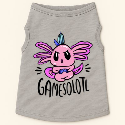 Axolotl Gamesolotl Funny Gamer Video Games Doggie Tank