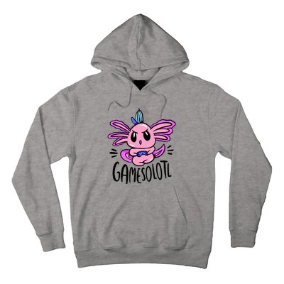 Axolotl Gamesolotl Funny Gamer Video Games Hoodie