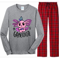 Axolotl Gamesolotl Funny Gamer Video Games Long Sleeve Pajama Set