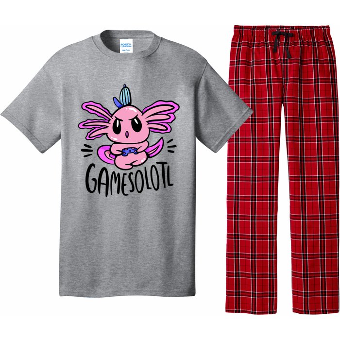 Axolotl Gamesolotl Funny Gamer Video Games Pajama Set