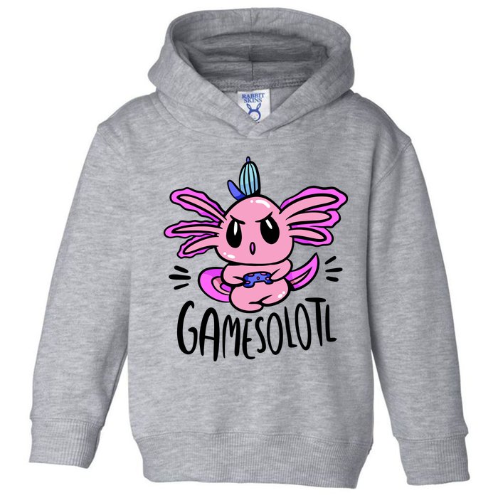 Axolotl Gamesolotl Funny Gamer Video Games Toddler Hoodie