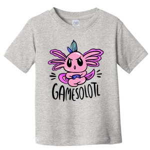 Axolotl Gamesolotl Funny Gamer Video Games Toddler T-Shirt