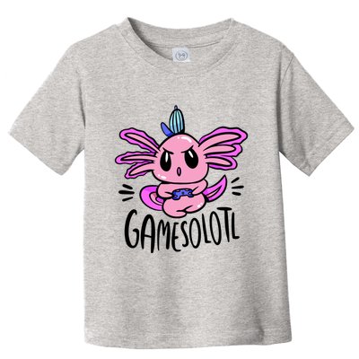 Axolotl Gamesolotl Funny Gamer Video Games Toddler T-Shirt