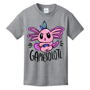 Axolotl Gamesolotl Funny Gamer Video Games Kids T-Shirt