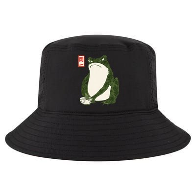 Aesthetic Grumpy Frog Famous Japanese Art Toad Graphic Cool Comfort Performance Bucket Hat