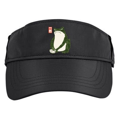 Aesthetic Grumpy Frog Famous Japanese Art Toad Graphic Adult Drive Performance Visor