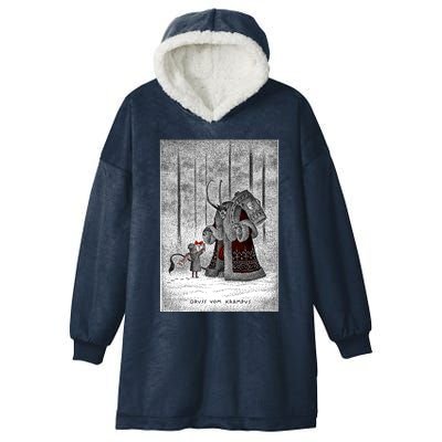 A Gift For Krampus Hooded Wearable Blanket