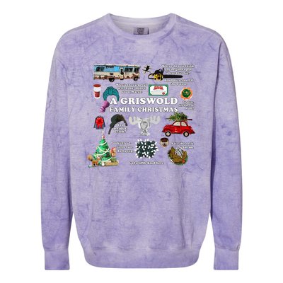 A Griswold Family Christmas Pajamas Holiday Xmas Colorblast Crewneck Sweatshirt