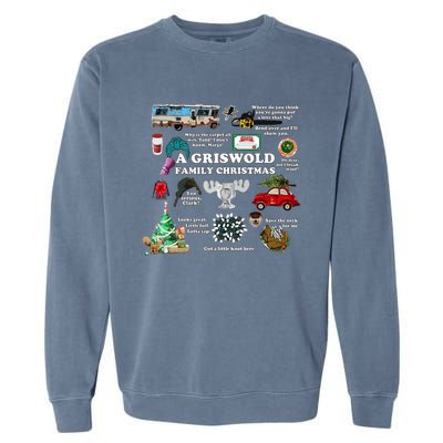 A Griswold Family Christmas Pajamas Holiday Xmas Garment-Dyed Sweatshirt