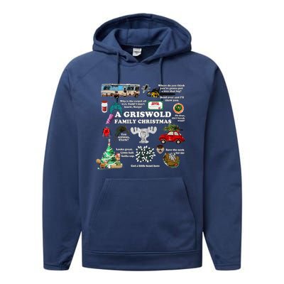 A Griswold Family Christmas Pajamas Holiday Xmas Performance Fleece Hoodie