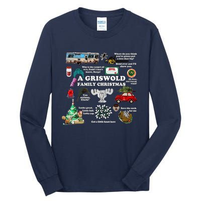 A Griswold Family Christmas Pajamas Holiday Xmas Tall Long Sleeve T-Shirt