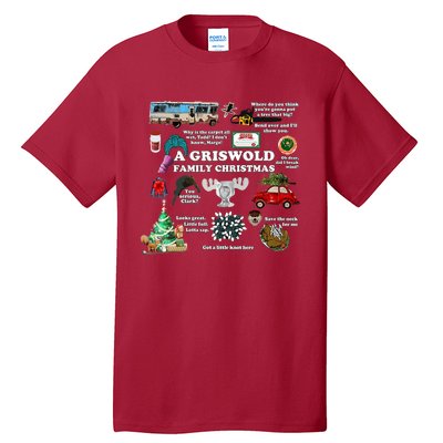 A Griswold Family Christmas Pajamas Holiday Xmas Tall T-Shirt