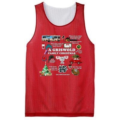 A Griswold Family Christmas Pajamas Holiday Xmas Mesh Reversible Basketball Jersey Tank