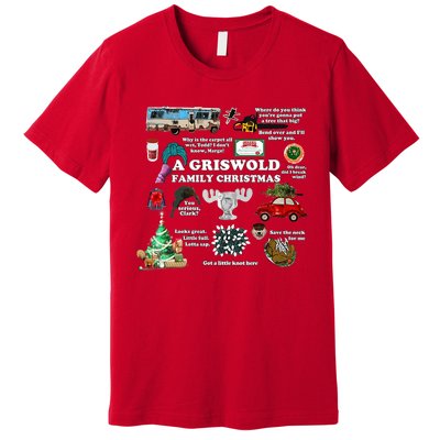 A Griswold Family Christmas Pajamas Holiday Xmas Premium T-Shirt