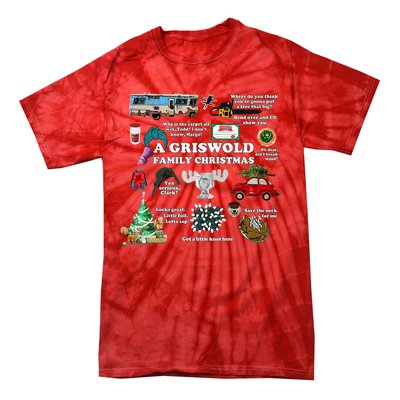 A Griswold Family Christmas Pajamas Holiday Xmas Tie-Dye T-Shirt