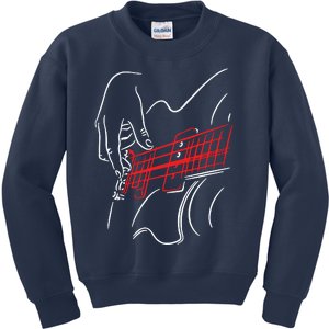 Acoustic Guitar Guitarist Shirts Bass Player Musician Gift Kids Sweatshirt