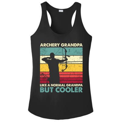 Archery Grandpa Gift Funny Archer Father's Day Retro Vintage Gift Ladies PosiCharge Competitor Racerback Tank