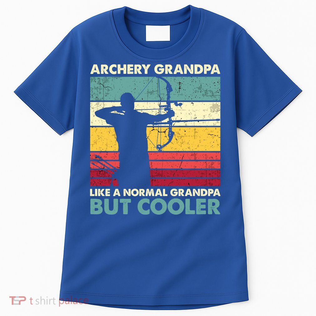 Archery Grandpa Gift Funny Archer Father's Day Retro Vintage Gift Tall T-Shirt