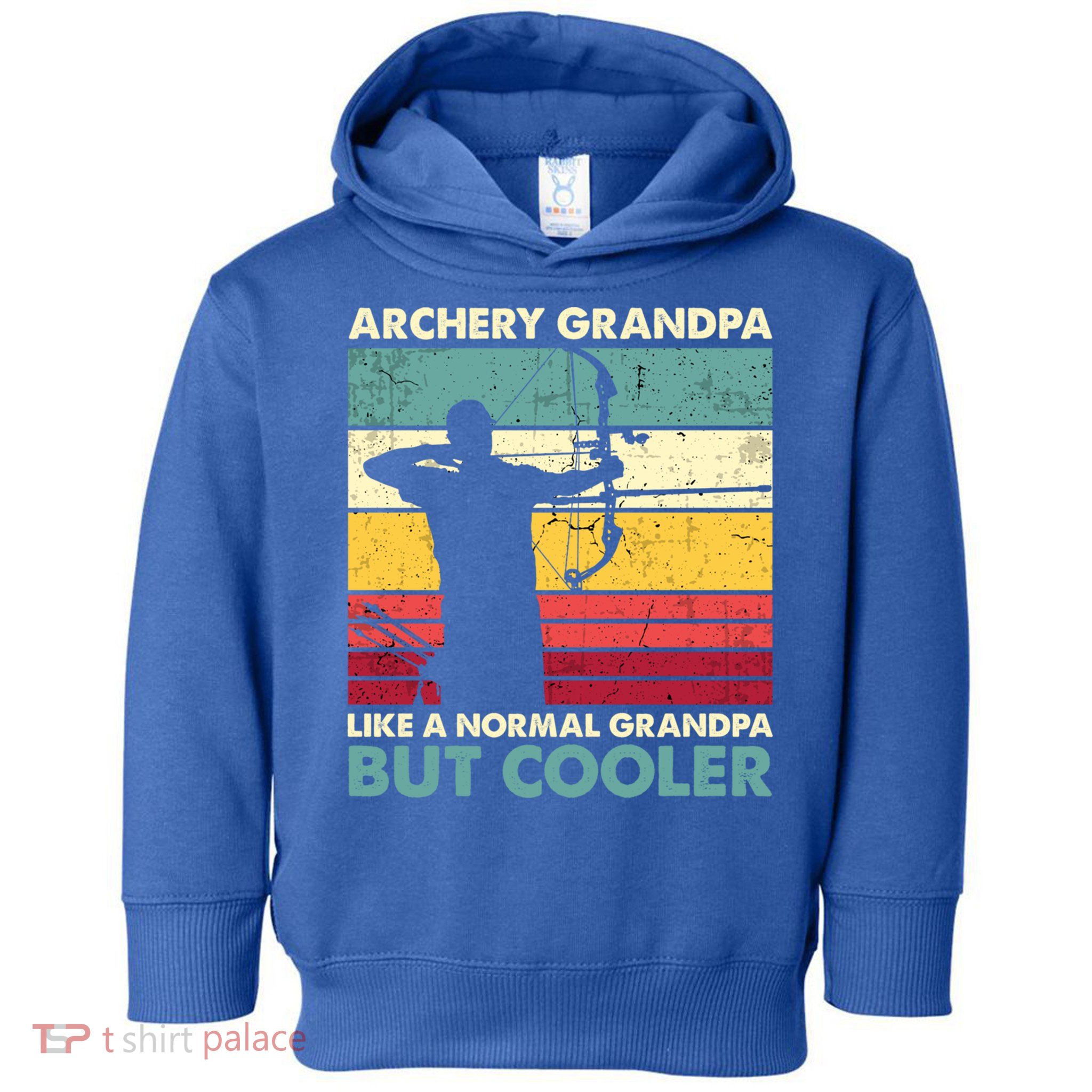 Archery Grandpa Gift Funny Archer Father's Day Retro Vintage Gift Toddler Hoodie
