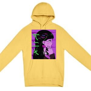 Anime Girl Gift Japan Culture Manga Comics Kawaii Premium Pullover Hoodie