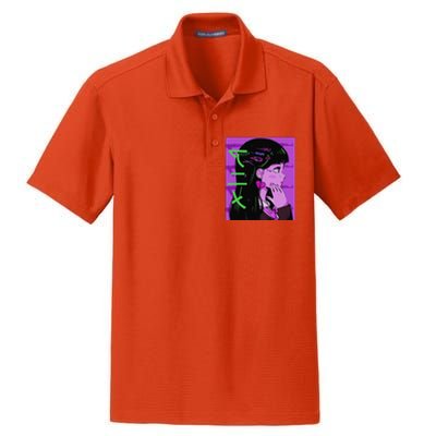 Anime Girl Gift Japan Culture Manga Comics Kawaii Dry Zone Grid Polo