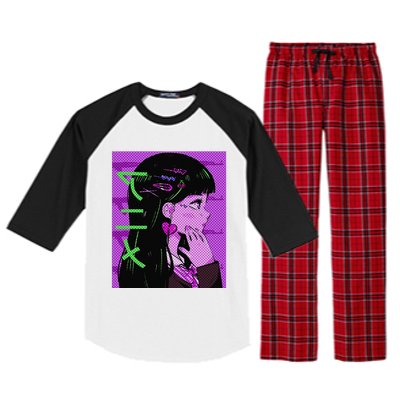 Anime Girl Gift Japan Culture Manga Comics Kawaii Raglan Sleeve Pajama Set