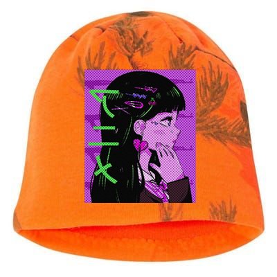 Anime Girl Gift Japan Culture Manga Comics Kawaii Kati - Camo Knit Beanie