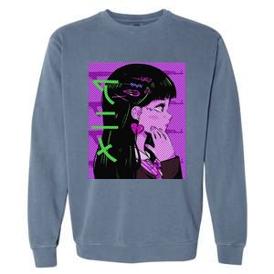 Anime Girl Gift Japan Culture Manga Comics Kawaii Garment-Dyed Sweatshirt