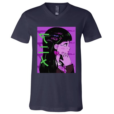 Anime Girl Gift Japan Culture Manga Comics Kawaii V-Neck T-Shirt