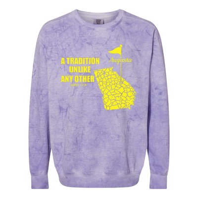 Augusta Georgia Golfing Golf In April Colorblast Crewneck Sweatshirt