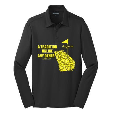 Augusta Georgia Golfing Golf In April Silk Touch Performance Long Sleeve Polo