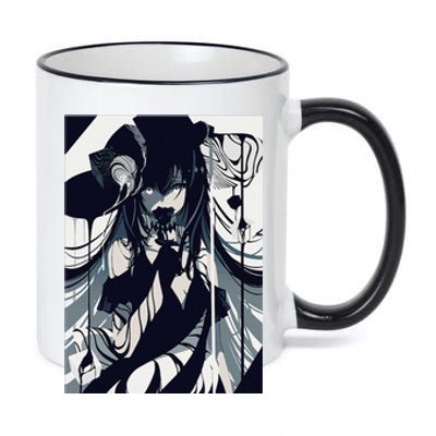 Anime Girl Gothic Aesthetic Waifu Grunge Horror Manga 11oz Black Color Changing Mug